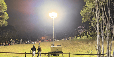 PowerLink Lighting Towers in use in New years eve