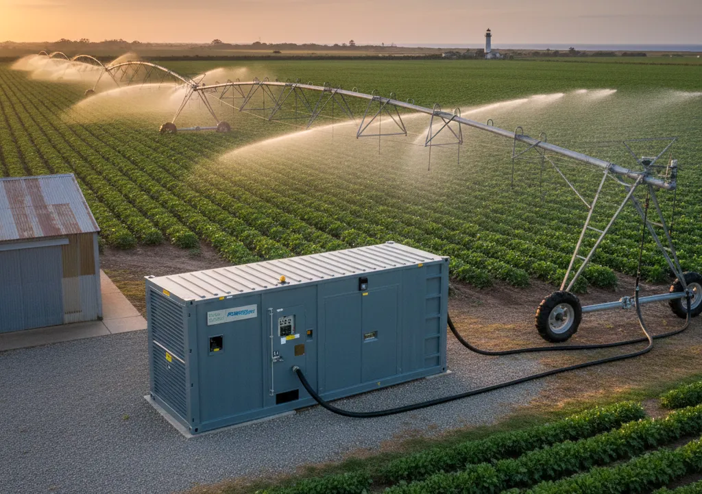 PowerLink diesel generator is in use in agriculture field.