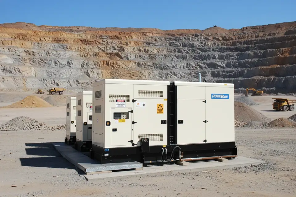 PowerLink generator in use in mining camp